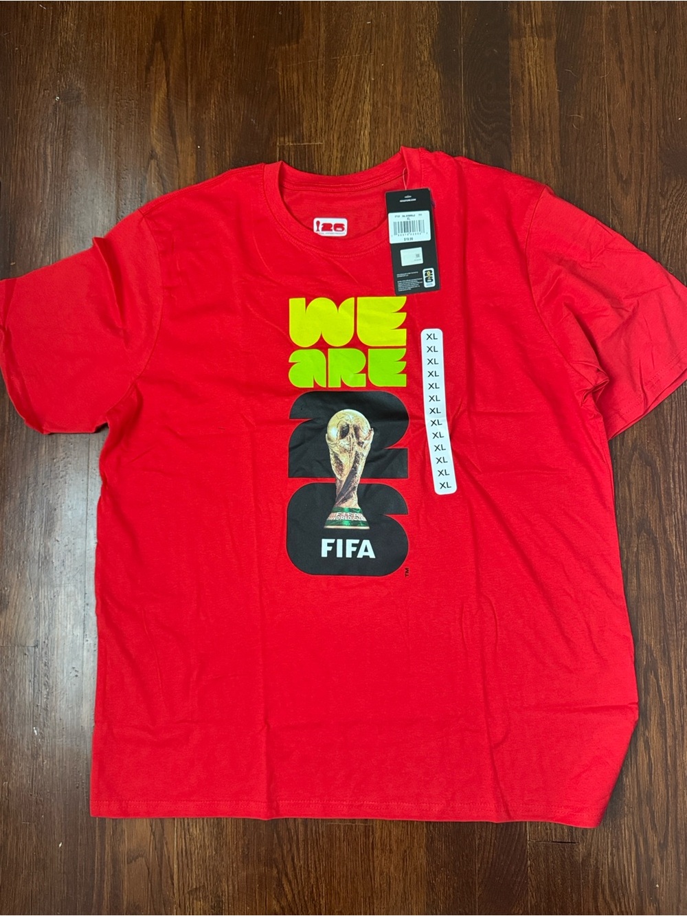 'We Are 26' FIFA World Cup Red Graphic T‑Shirt